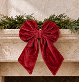 Drk Red Velvet Bow