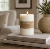 6" H. Wide Led Pillar Candle