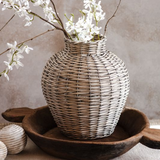 13.4" Grey Willow Vase