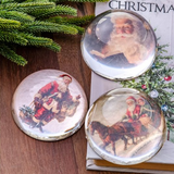 3 Asst. Sleigh, Santa,Toys Paperweight