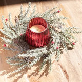 14" Green Candle Ring