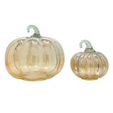 Glass Pumpkins Amber