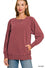 Pigment Dyed French Terry Pullover With Pockets