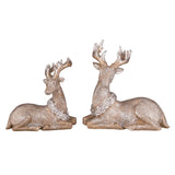 Res Glitter Sitting Reindeer