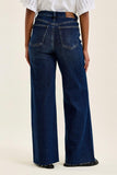 Judy Blue - Hw Retro Wide W/ Adjustable Wb Tabs + Raw Hem
