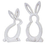 Bunny Outline 5L x 9H, 4.75L x 10.75H Resin