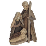 7"hx5"w Driftwood Holy Family