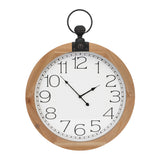 Wall Clock 23.5L x 30.5H MDFGlass 1 AA Battery, Not Included