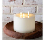 6 X 5 3 Wick White Led Candle