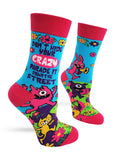 Don't Hide Your Crazy, Parade It Down... Women's Crew Socks