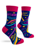 Retired Ask Someone Else Women's Novelty Crew Socks