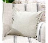 18 X 18 Taupe Cotton Pillow