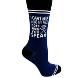 I Can’t Help What My Face Does When You Socks