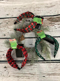 Christmas Plaid Snowflake Headband