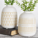 MATTE WHITE BOHO VASES