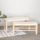 COTTON ROPE WOVEN BENCH - Local Pick-up Only