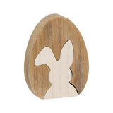 Wood Bunny Plank Egg