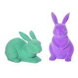 Md Res Flocked Bunny Decor