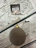 3.15" TAUPE ORNAMENT