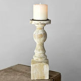 12"Antique White Candle Stick