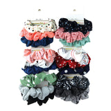 3 Scrunchies Varied Styles and Colors