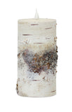 LED Birch Candle