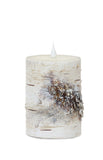 LED Birch Candle