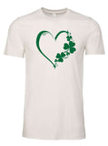 Green Heart Shamrocks Graphic Tee