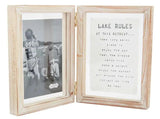 4X6 Lake Rules Hinged Frame