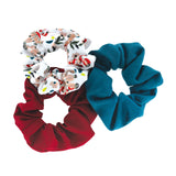 3 Scrunchies Varied Styles and Colors